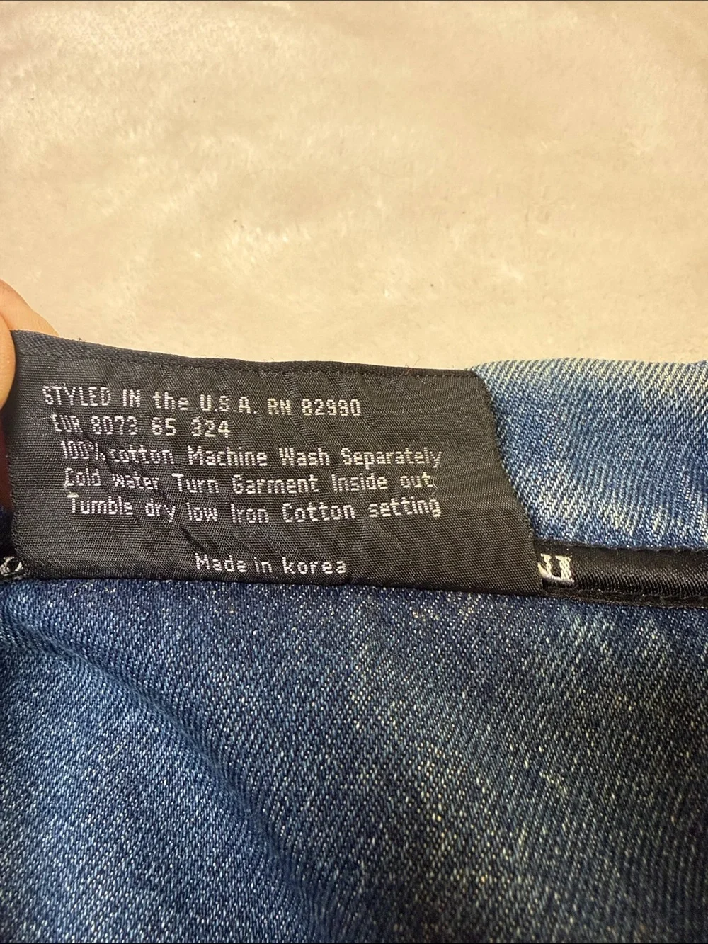 ⭐️Rare Vtg Karl Kani spellout denim jacket SZ XL
